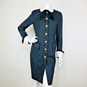 Escada Margaretha Ley Military Coat Dress